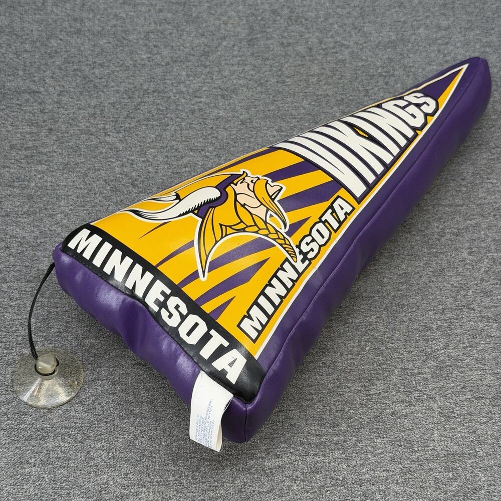 2003 Minnesota Vikings NFL Plush Pennant Pillow Window Hanging Decor Suction Cup